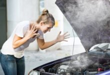 10 Car Engine Problems: Warning Signs You Shouldn’t Ignore 3 Frustrated Lady facing Car Engine Problems
